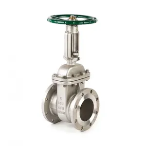 API 304 Stainless Steel Flange SS Gate Valve 300LB 316L Large Diameter ANSI Hard Seal Manual Gate Valve thumbnail-1