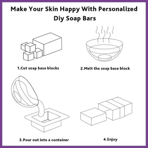 Transparent Glycerin Soap Base, Natural Organic Oil, Melt and Pour for Soap Making thumbnail-2