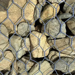 Galvanized Hexagonal Wire Mesh - PVC Coated Gabion Net for Garden Fencing, Animal Cages & Stone Retaining thumbnail-1