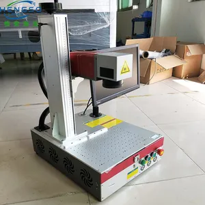 Metal Portable Deep Engraving Equipment Printing MOPA Fiber Laser Marking HengSo Machine thumbnail-2