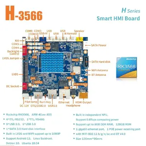 GeniusCore H-3566 7 Inch RK3566 Open Frame Android Industrial Panel PC Embedded HMI Touch Screen Display thumbnail-2