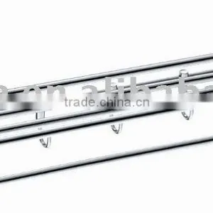 Stainless Steel Towel Rack Bathroom Movable Towel Rack Towel Holder H-008B thumbnail-1