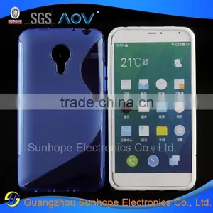S Wave Non-slip Design Mobile Cellphone Case Shell Sets for Meizu MX4 Case Cover thumbnail-1