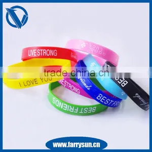 12 Years Manufacturer Silicone Lovers Luminous Bracelet/ Fashion Bracelet 2016 thumbnail-2