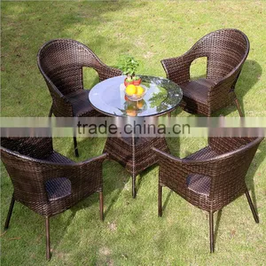 Garden Vietnam Wicker Rattan Furniture Outdoor Rattan Set Wicker Plastic Rattan Furniture thumbnail-2