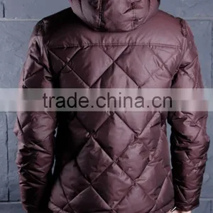 Winter Jacket Wholesale Men Leather Down Jacket Custom thumbnail-2