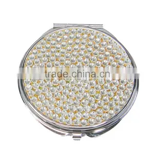 Bling Rhinestone Jeweled Mirror Crystal Comestic Mirror thumbnail-5