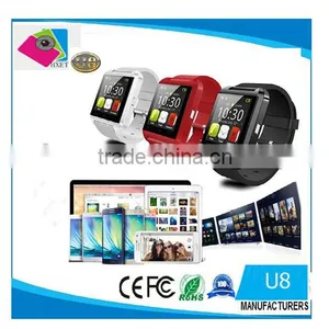 Smart Watch U8 Bluetooth Altimeter Anti-lost 1.5 Inch Wrist Watch U Watch For Smartphones IPhone Android Samsung HTC Cell PhoneS thumbnail-1
