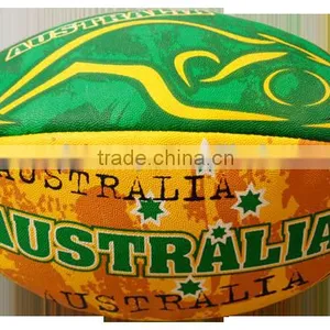 Green Yellow Rugby Ball thumbnail-1
