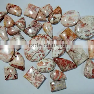 Mexican Rosetta Picture Jasper Gemstone Cabochons thumbnail-1