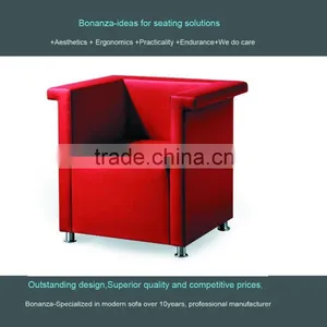 805#Used Office Sectional Sofa in Used Leather thumbnail-1