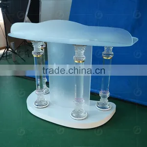 Elegant Design Transparent Acrylic Church Pulpit With Custom Logo Supplier's Choice thumbnail-4
