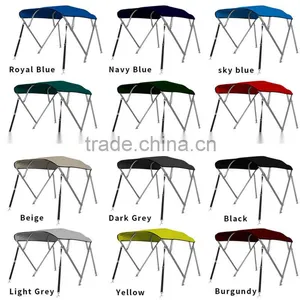 4 Bow Stainless Steel Frame Biminitops With Support Pole thumbnail-4