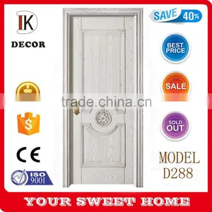 White Lacquered MDF Single Panel Wood Door Design thumbnail-5
