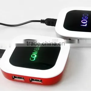 Promotional Gift USB 3.0 HUB With Card Reader Combo With LED Logo thumbnail-2
