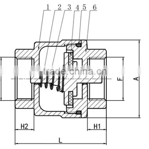 China Manufacturer Durable Hot Product Butterfly Check Valve Dn50 thumbnail-2