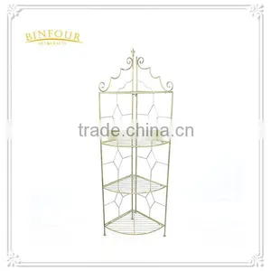 New Design 4 Tier Corner Shelf Metal Planters Display Stand thumbnail-1