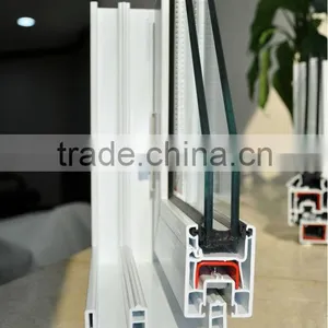 Plastic Sliding Window of Conch 92 PVC Profiles thumbnail-1