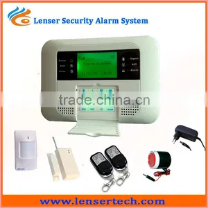 2013 433Mhz Big LCD Display GSM PSTN Dual Network Wireless Sensor Intelligent Burglar Security GSM Alarm System in Shenzhen thumbnail-1