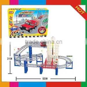 Plastic Toy B/O Railcar With Music and Light/ Railway Toy Set 6206 thumbnail-1