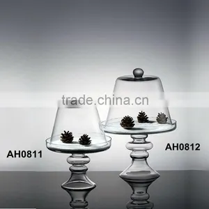 Attractive Cake Stand With Glass Dome of Dishes & Plates thumbnail-1