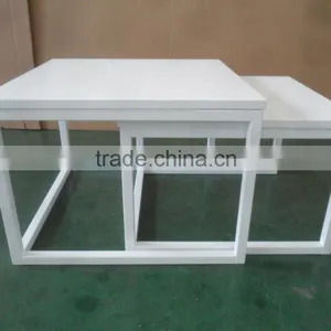 Stackable End Table Sets Wooden Nesting End Side Tables Stackable Coffee Tables thumbnail-5