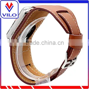 Genuine Leather Watch Band For Apple Watch Cuff Band, For Apple Watch Leather Watch Strap thumbnail-2