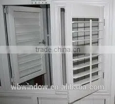 High Quality UPVC Outward Opening Fixed Shutter Casement Window thumbnail-1