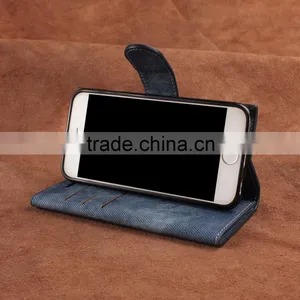2016 Hot Denim Cell Phone Case With Many Card Slots thumbnail-3