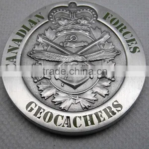 Low Price Custom Made Engraved Coin Cheap Price Factory Custom Antique Silver Plating Commercial Coin thumbnail-1