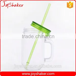 27oz Recycle Transparent Fruit Water Bottle, Handle Water Bottle With Straw thumbnail-2