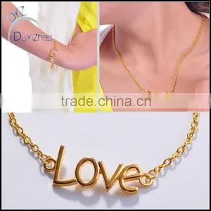 Latest Fashion Simple Name Pendant Designs With Love thumbnail-1