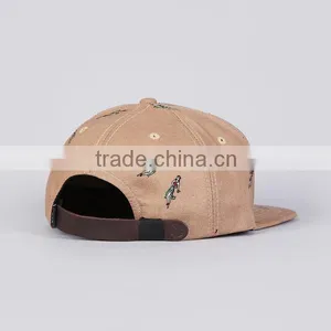 Korean Free Black Leather Snapback Hat Wholesale,Custom 5 Panel Printing Leather Logo Snapback Hats thumbnail-2