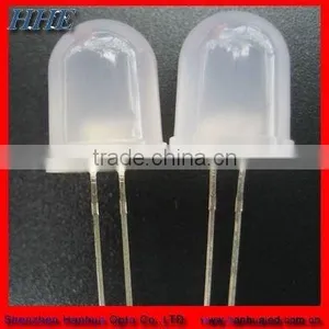 10mm Round White Diffused Big Angle Diodes Led Supplier thumbnail-1