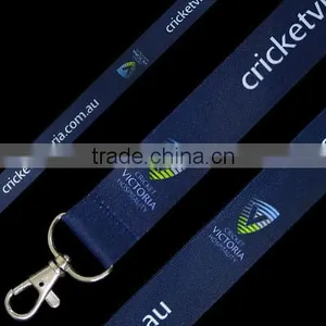 Cotton Blue Heat Transfer Printing Lanyard for Promotion thumbnail-1