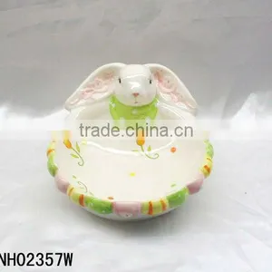 Easter Rabbit Decorative Ceramic Bowls thumbnail-1