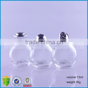 Clear Round Empty Liquid Glass Bottles 13ml With Child Proof Cap thumbnail-4
