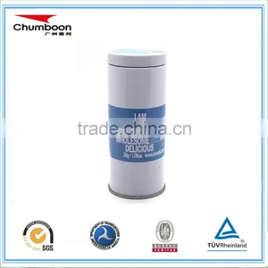 Small Capacity Round Shape Tea Tin Box With Double Lid thumbnail-3