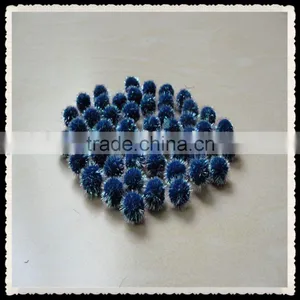 Supply 2mm Blue Glitter Pompoms, thumbnail-1