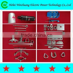 High Quality Galvanized Transmission Line Hardware Pole Clamp for Electric Line Fitting thumbnail-4