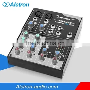 Alctron MX4USB 4 Channel Mixer With USB Interface. thumbnail-1