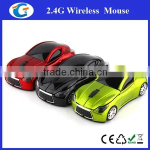 Car Shape Wireless Mouse With Blue Headlight thumbnail-2