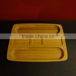 Bamboo Cheese and Crackers/Appetizer Food Serving Trays thumbnail-1