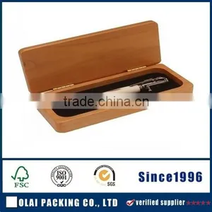 Exquisite Yellow Wooden Case for Pen in China thumbnail-1
