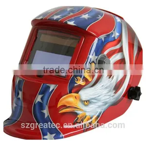 LYG-8520A Eagle Print 4 Color Mask Welding Helmet Auto Darkening for Tig Quality Choice thumbnail-4