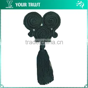 Height16 Centermeter All White Sew On 100% Nylon Chinese Knot Frog Buttons thumbnail-3