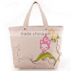 New Arrival Vintage Heavy Canvas Tote Bag Beach Cotton Bag thumbnail-2