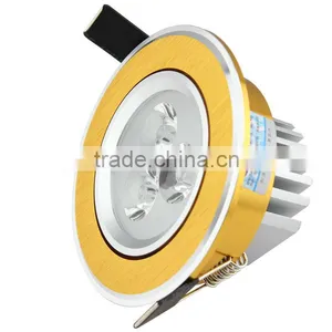 High Luminous 3w High Power Vertical Recessed Downlight 85-265VAC thumbnail-1