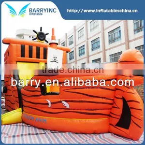 Small Mini Pirate Ship Bounce House , Pirate Ship Playground thumbnail-1
