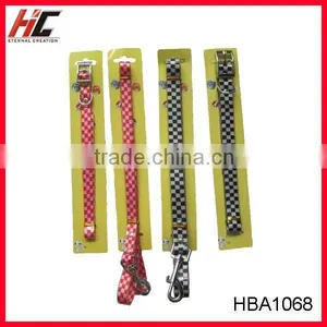Red and Black Plaid Pet Collars and Leashes Sets thumbnail-1